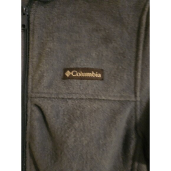 Columbia Mount Grant Fleece Jacket Blue Full Zip Jacket Mens Small Blue Grey S - Picture 3 of 4